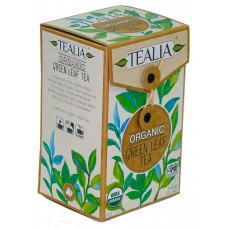Tealia Organic Green Leaf Tea (20 Pyramid infusion Bags) 40g